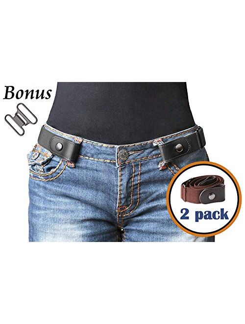 WERFORU No Buckle Belt for Women and Men Buckle Free Belt Plus Size for Jeans Pants