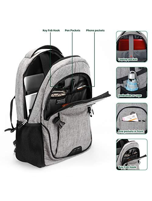 Travel Laptop Backpack with usb Charging Port for Women & Men School College Students Backpack Fits 15.6 Inch Laptop