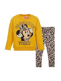 Minnie Mouse Long Sleeve Fleece T-Shirt and Leggings Set