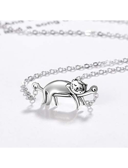 Step Forward Sterling Silver Necklace, Rings and Earrings Animal Theme Design Gift Jewelry for Woman and Girls