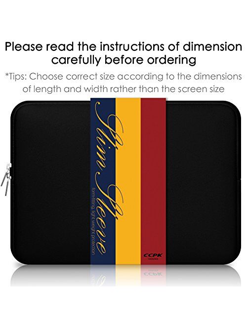 CCPK Laptop Sleeve 13.3 Inch Compatible for MacBook Air/Pro/Retina Display 12.9 Inch iPad Case Bag 13" Compatible with Apple/Samsung/Sony Notebook, Neoprene