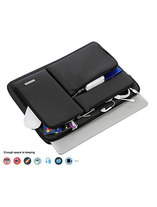 Lacdo 11 12 13 15 15.6 Inch Water Repellent Laptop Sleeve Case Bag/Notebook Computer Case/Briefcase Carrying Bag/Ultrabook Laptop Chromebook Case