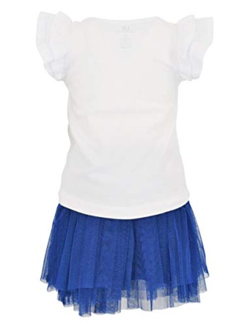 Unique Baby Girls Everyday Tulle Short Sleeve Toddler Tutu Dress Skirt Set
