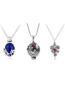 3 Pieces Vampire Diaries Pendant Necklaces Katherine, Bonnie and Vervain Pendants Movie Jewelry Cosplay For Women Girls