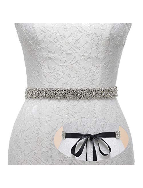 Rhinestone Bridal Belt Bridesmaid Sash Crystal Wedding Belt Women Dress Accessories