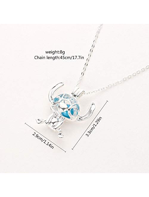 HANRESHE Long Chain Silver Plated Circles Chocker Necklace Women Cute Lilo Stitch Jewelry Best Friends Necklace for Girls Gift