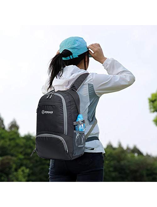 ZOMAKE 30L Lightweight Packable Backpack Water Resistant Hiking Daypack,Small Travel Backpack Foldable Camping Outdoor Bag