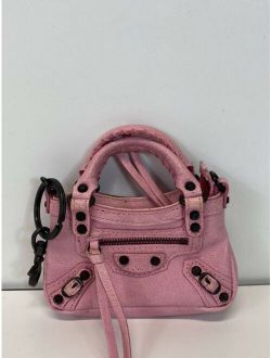 Rare Vtg Balenciaga Micro Mini Pink City Bag