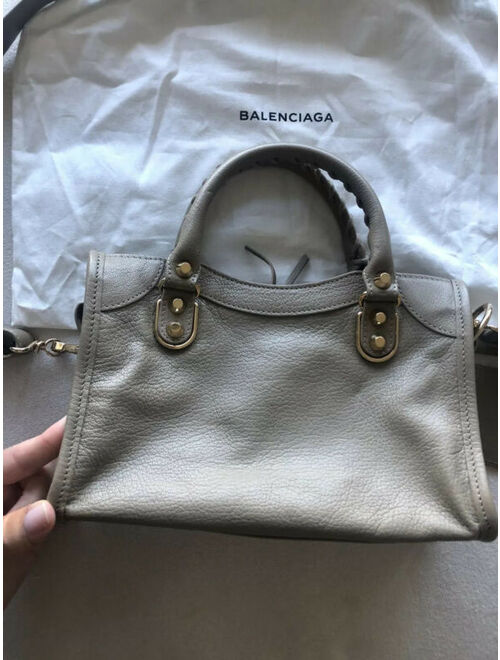 Authentic New BALENCIAGA Classic Beige Mini City Bag
