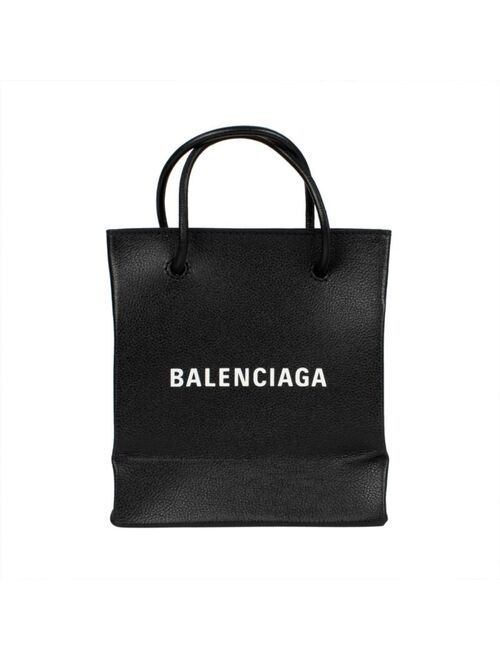 NWT BALENCIAGA Black Leather Heritage Shopping Tote Bag