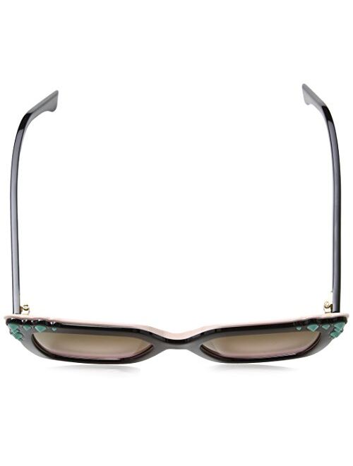 Fendi FF0260/S 3H2 Black/Pink FF0260/S Square Sunglasses Lens Category 2 Lens