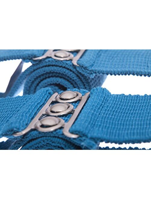 Malco Modes Luxury Vintage Adult Elastic Cinch Stretch Belt, Metal Hook and Eye Clasp Buckle, Elastic Core, Cotton-Covered