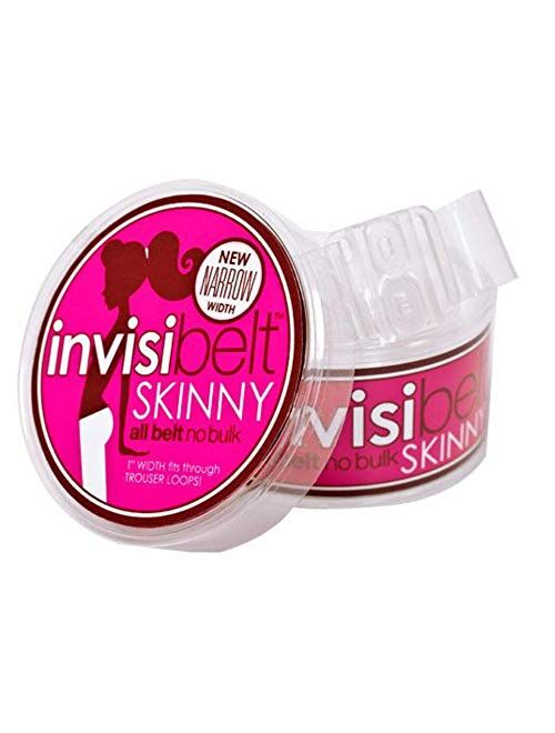 Invisibelt No Show Womens Belt, Skinny Slimming Belt, Adjustable Flat Belt (Clear)