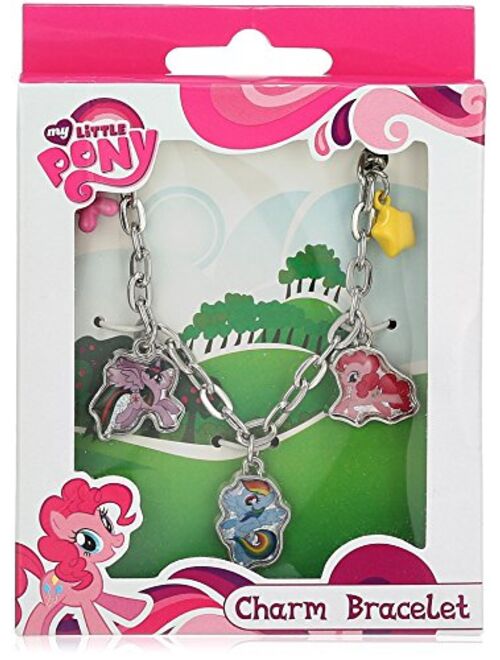 My Little Pony Charm Bracelet with Rainbow Dash, Pinkie Pie and Twilight Sparkle