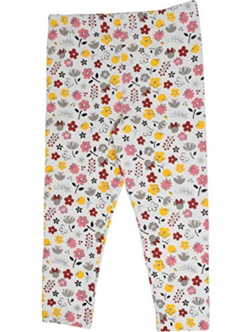 Disney Minnie Mouse Girls Long Sleeve Ruffled T-Shirt and Leggings Set