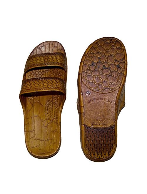 IMPERIAL SANDALS HAWAII Women Double Strap Jesus Style Hawaii Sandals, Unisex Sandal for Women Men and Teens