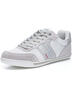 Liam Mens Fashion Sneakers Suede Trim Low Top Lace Up Tennis Shoes