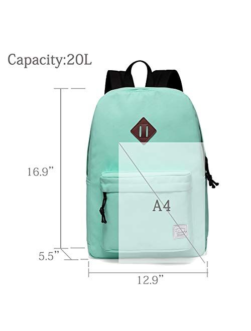 Buy Lightweight Backpack for School, VASCHY Classic Basic Water