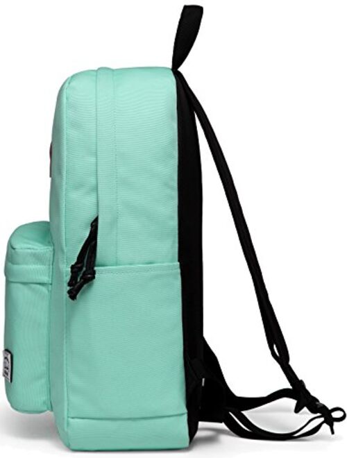 Lightweight Backpack for School, VASCHY Classic Basic Water Resistant Casual Daypack for Travel with Bottle Side Pockets