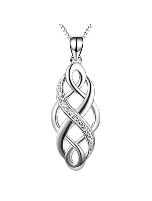 Buy YFN Irish Celtic Knot Created Opal Pendant Necklace Infinity Love