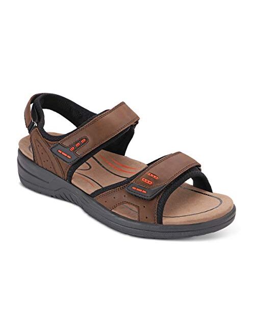 Orthofeet Proven Plantar Fasciitis and Foot Pain Relief. Extended Widths. Orthopedic Diabetic Arch Support Men's Sandals, Cambria