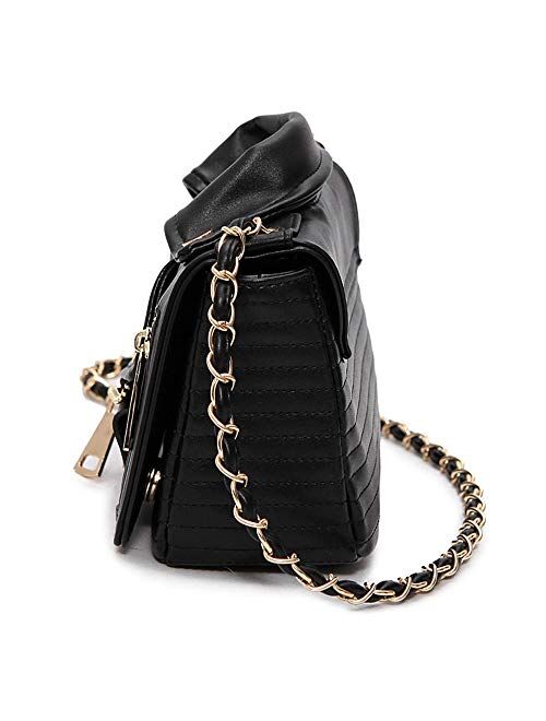Sfly Women Chain Motorcycle Shoulder Rivet Jacket Bags Messenger Bag Leather Handbags for Girls