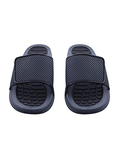 Sky Sole Mens Slide Sandals with Adjustable Strap