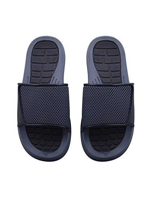 Sky Sole Mens Slide Sandals with Adjustable Strap