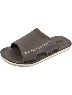Men's Sandal, Slide Sandal with Premium and Classic Comfort, PU Upper, Men's US Size 7 to 16 Big and Tall