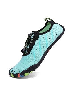 XIDISO Mens Womens Water Shoes Lightweight Quick DryBarefoot for Swim Diving Surf Aqua Socks Sports Pool Beach Walking Yoga