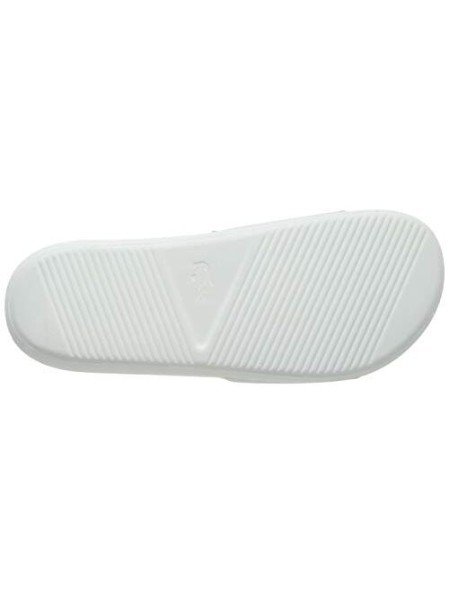 Lacoste Men's Croco 319 4 CMA Sliders, White