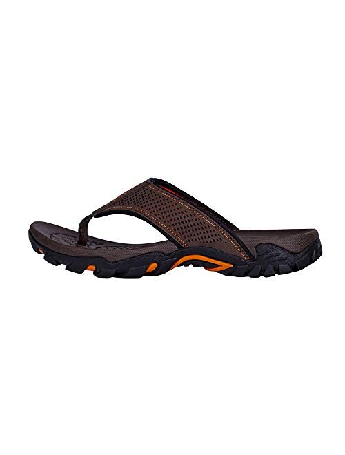 COLGO Flip Flops for Men with Arch Support Casual Comfort Mens Thong Sandals Indoor Outdoor Sport Walking Beach Sandals