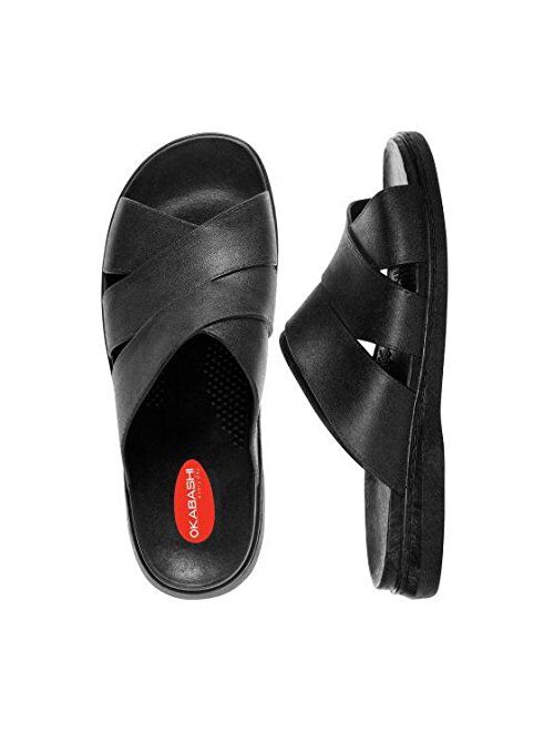 OKABASHI Mens Milan Flip Flops - Sandals