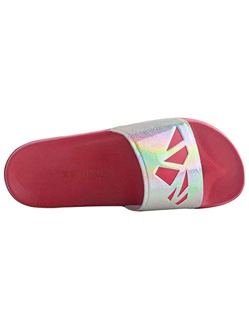 Knixmax Womens Mens Shower Shoes Boys Girls Sport Slide Sandals Non Slip Bathroom Slippers Comfort Indoor Outdoor Sandal