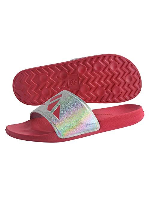 Knixmax Womens Mens Shower Shoes Boys Girls Sport Slide Sandals Non Slip Bathroom Slippers Comfort Indoor Outdoor Sandal
