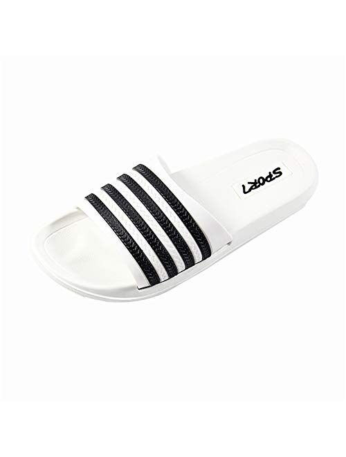 Mens Womens Lightweight Slide Sandals-Slip on Slides Sandal Shoes for Indoor or Outdoor-Unisex Flexible House Slipper Sport Slides