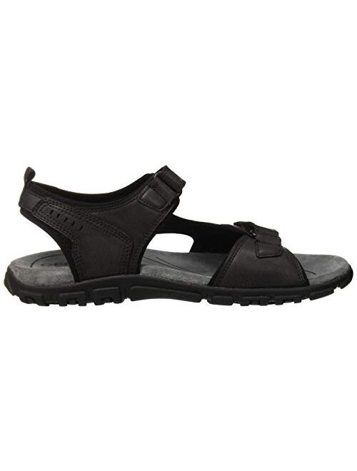 Geox Uomo Sandal Strada Sports Shoes Men Black Sports Sandals