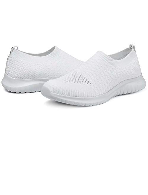 LANCROP Women's Walking Shoes Balenciaga Look Casual Breathable Athletic Tennis Slip on Sneakers