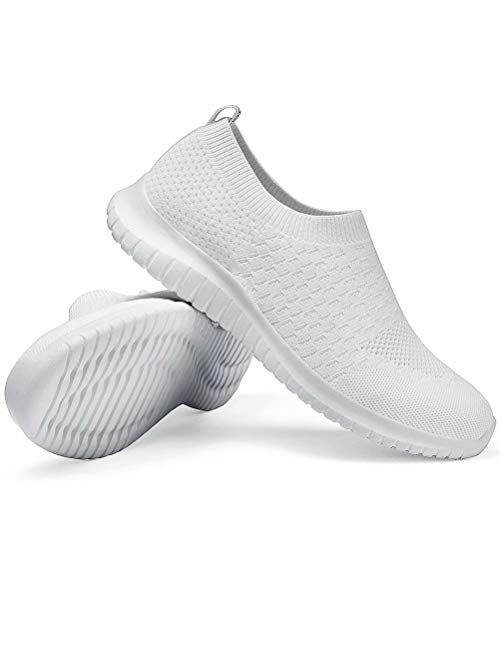 LANCROP Women's Walking Shoes Balenciaga Look Casual Breathable Athletic Tennis Slip on Sneakers
