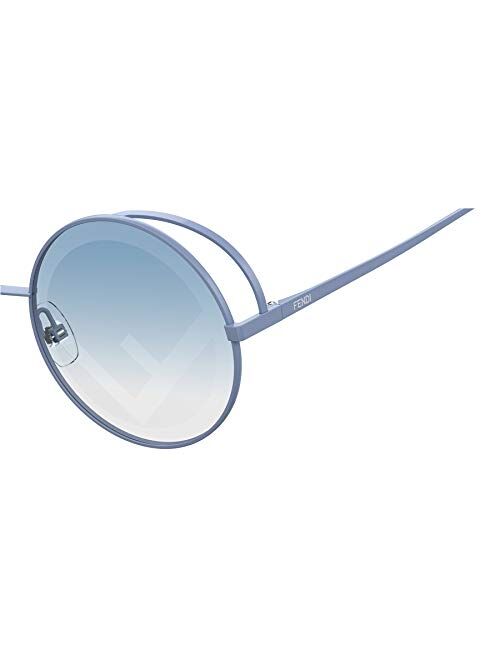 Fendi FF0343/S 807 Black FF0343/S Round Sunglasses Lens Category 2 Lens Mirrore