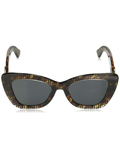 Fendi Women's Logo Narrow Cat Eye Sunglasses