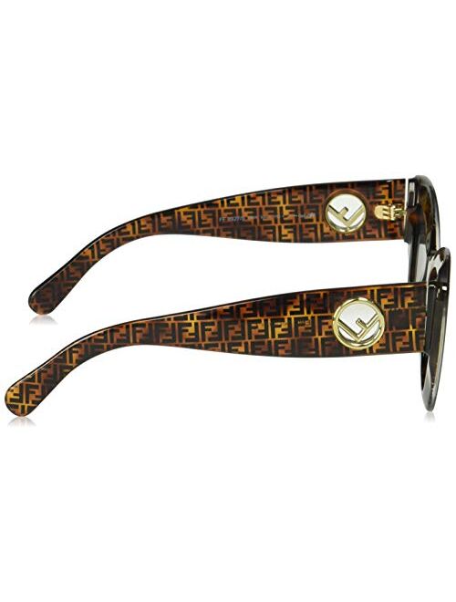 Fendi Women's Logo Narrow Cat Eye Sunglasses