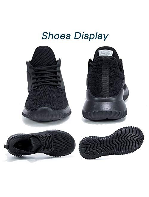 Akk Womens Athletic Walking Shoes - Slip On Memory Foam Lightweight Work Casual Tennis Running Shoes Sneakers for Indoor Outdoor Gym Travel