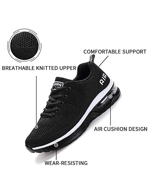 Lamincoa Womens Athletic Running Shoes-Lightweight Tennis Air Cushion Sport Sneakers for Walking Gym Jogging Fitness
