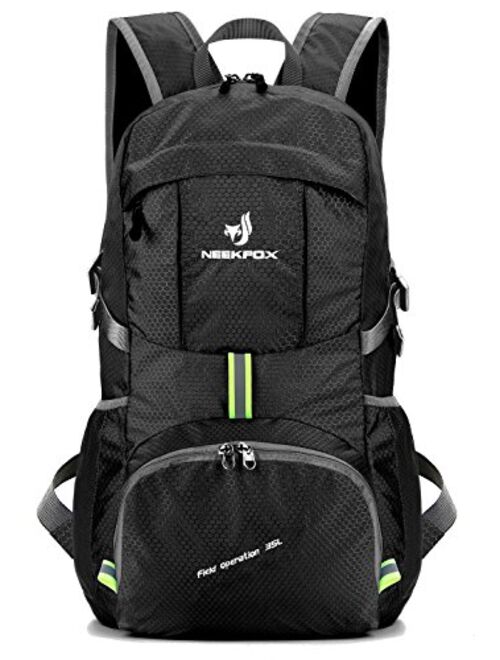 NEEKFOX Lightweight Packable Travel Hiking Backpack Daypack,35L Foldable Camping Backpack,Ultralight Outdoor Sport Backpack