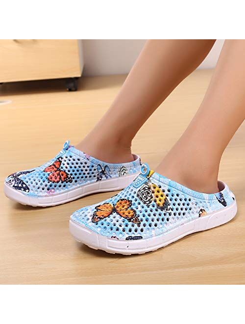 Eagsouni Unisex Garden Clogs Shoes Casual Slippers Quick Drying Sandals Summer Anti-Slip Beach Shoes for Men and Women 