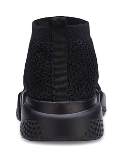 Santiro Women's Balenciaga Look Walking Athletic Shoes Breathable Knit Slip On Sneakers
