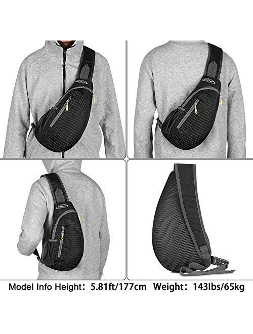 G4Free Sling Bags Men Women Shoulder Backpack Small Cross Body Chest Sling Backpack