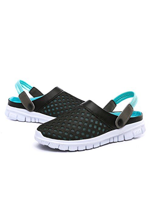 SAGUARO Women's Mens Mesh Garden Clog Shoes Sandals Summer Indoor/Outdoor Walking Slipper
