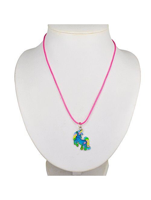Fun Jewels Fairy Tale Cute Unicorn Pendant Color Change Mood Necklace Gift For Girls